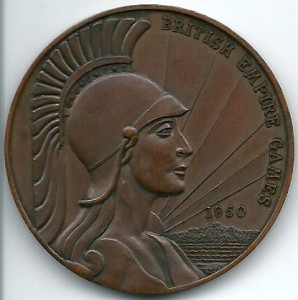 Medal from the 1950 British Empire Games, held in Auckland